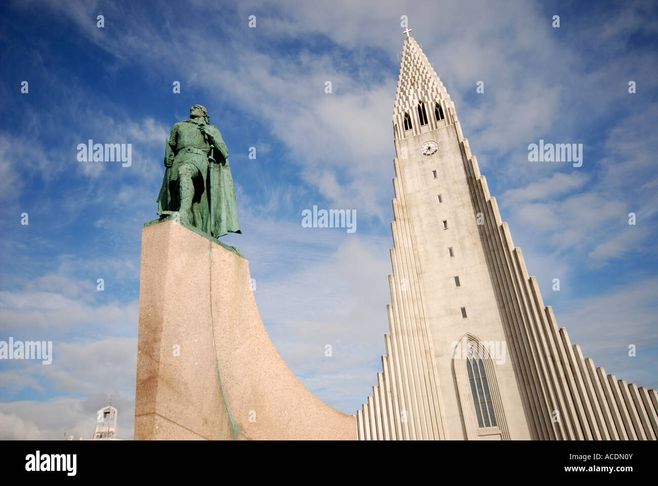 Islanda reykjavik religione chiesa scandinavo Foto Stock