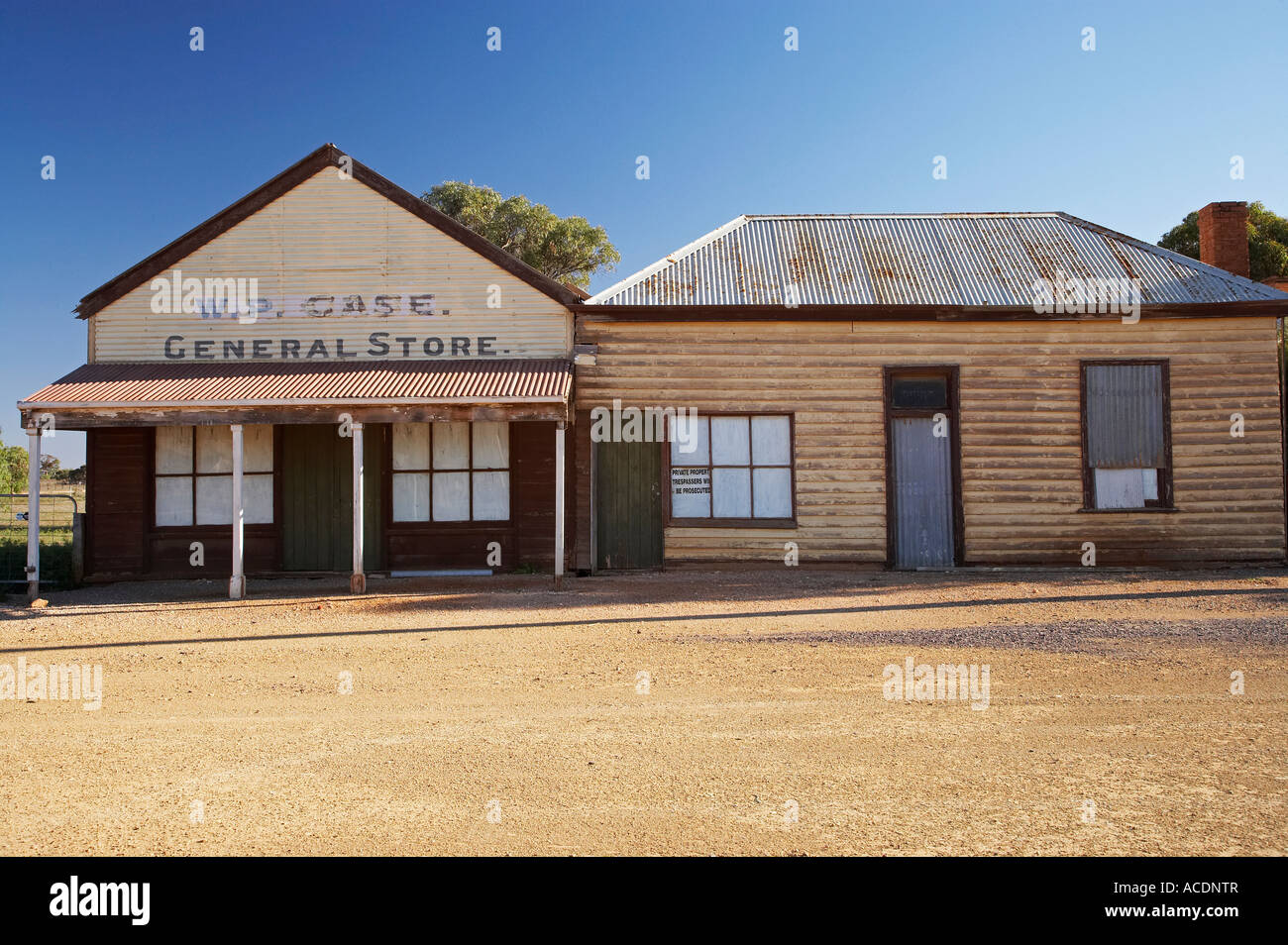 Il vecchio magazzino generale Hammond di Ghost Town Sud Flinders Ranges Australia del Sud Australia Foto Stock