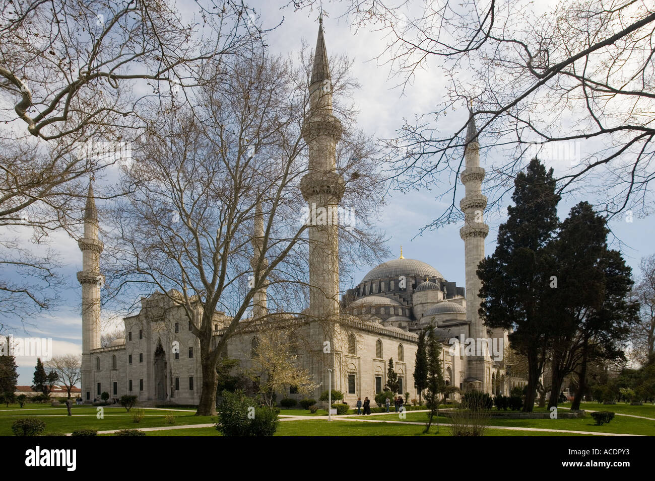 La Moschea di Suleymaniye in Istanbul Turchia Foto Stock