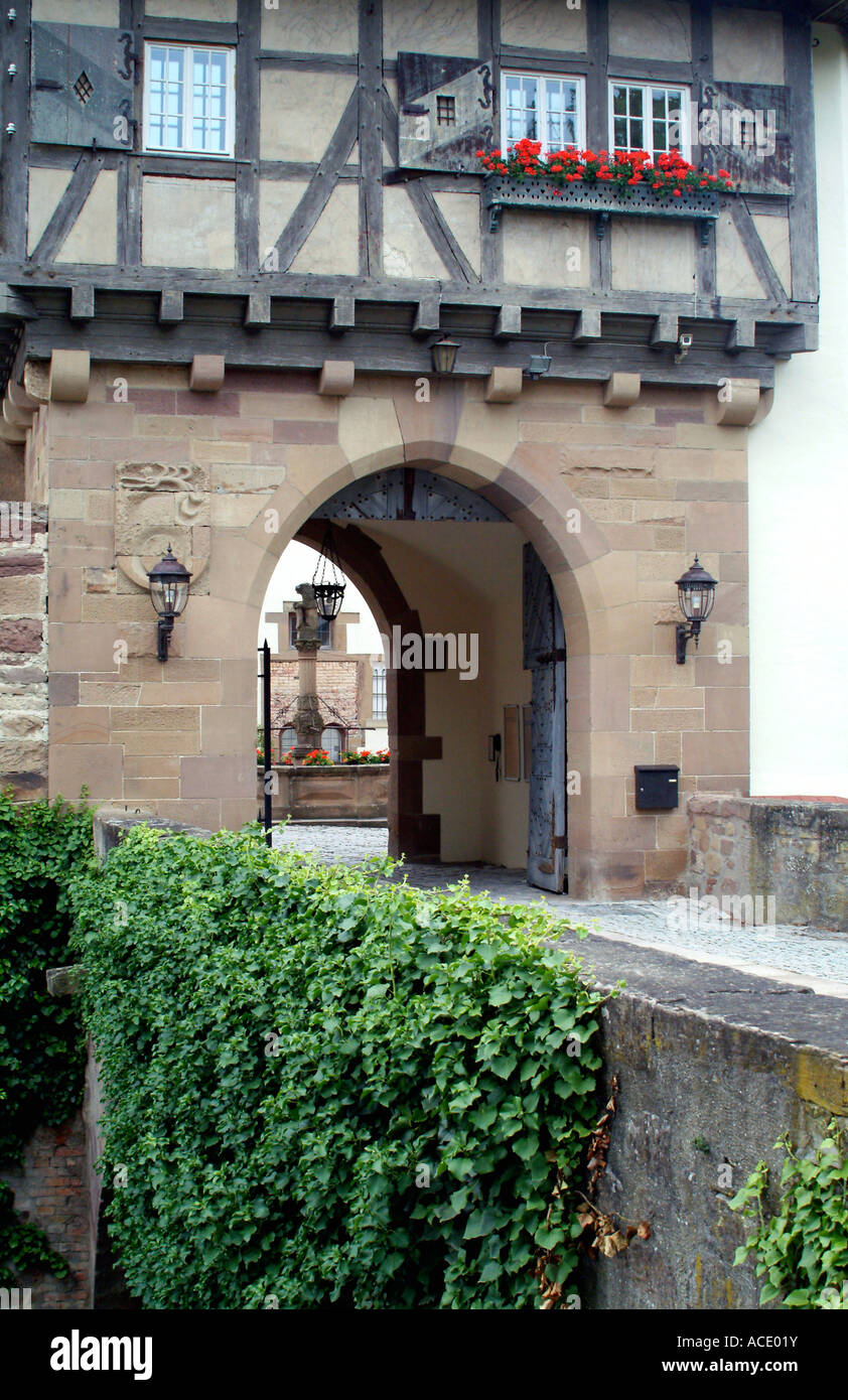 Castello Schloss stettenfels, untergruppenbach, Baden Wuerttemberg, Germania Europa Foto Stock