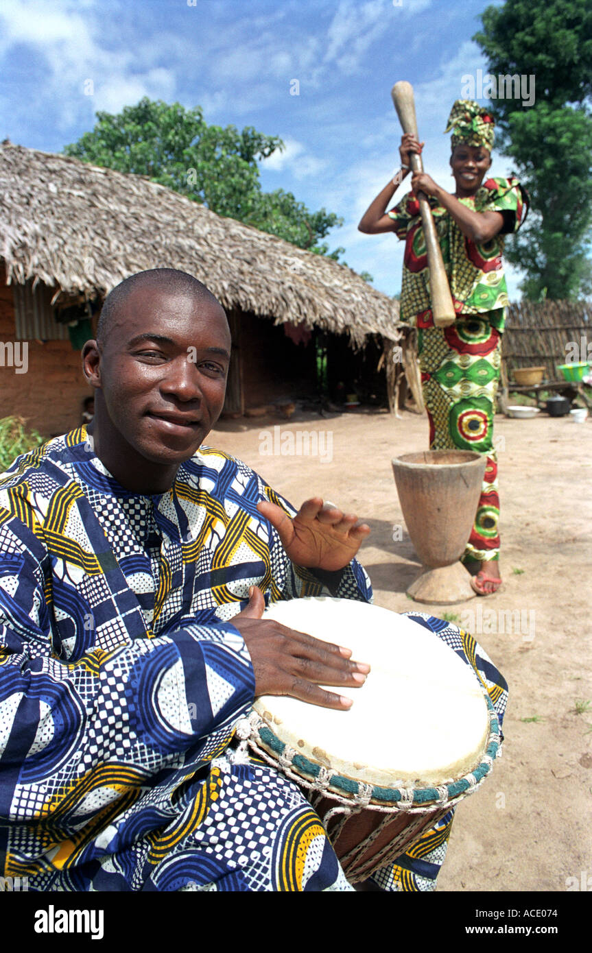 Tradizionalmente condita matura in Gambia Africa occidentale Foto Stock