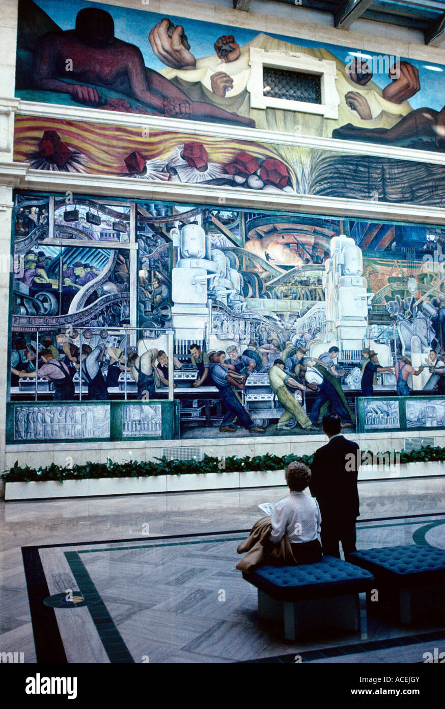 Di Revera Project Diego rivera mural detroit immagini e fotografie stock ad alta ...