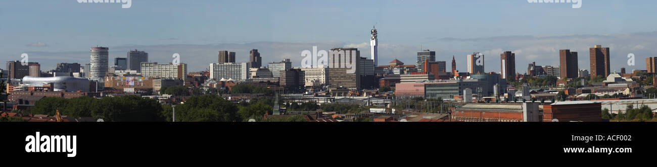 Paesaggio di edifici di Birmingham REGNO UNITO skyline - 2003 Foto Stock