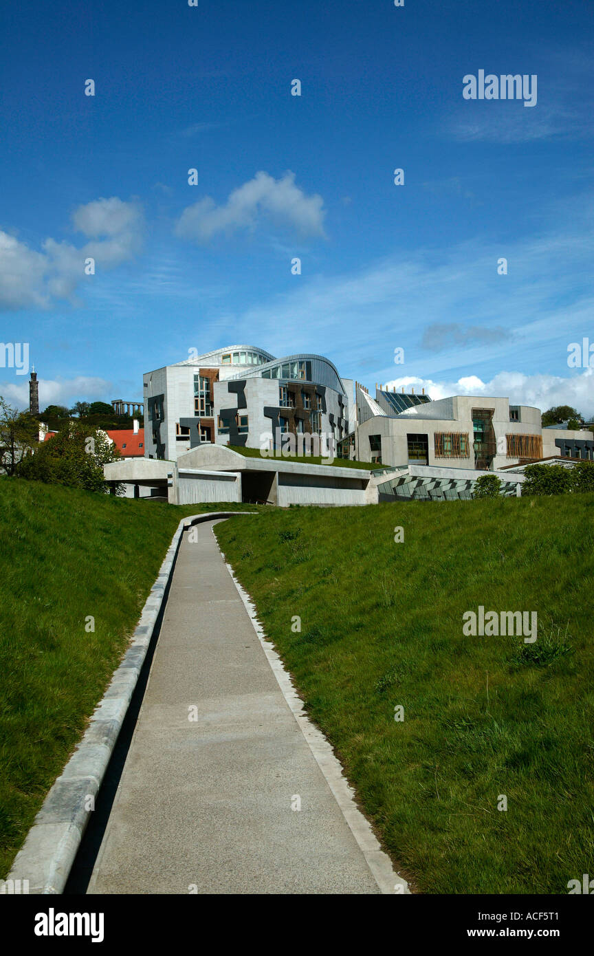 Il Parlamento scozzese, Holyrood, Edimburgo, Scozia Foto Stock