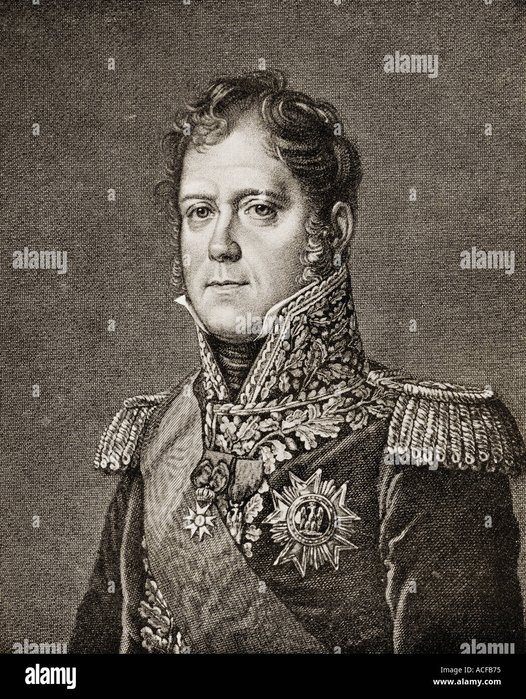 Maresciallo dell impero Michel Ney,primo duca di Elchingen, primo principe di Moskva, 1769-1815. Soldato francese e un comandante militare. Foto Stock