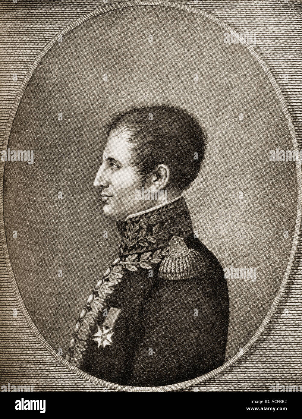 Joseph-Napoléon Bonaparte, 1768 -1844. Il fratello più anziano di Napoleone I di Francia che ha fatto di lui il re di Napoli e Sicilia 1806 -1808 e Spagna, 1808 -1813. Foto Stock