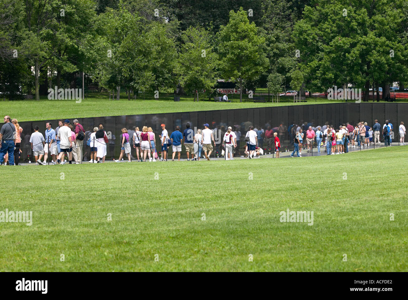 Vietnam War Memorial Washington D C Foto Stock