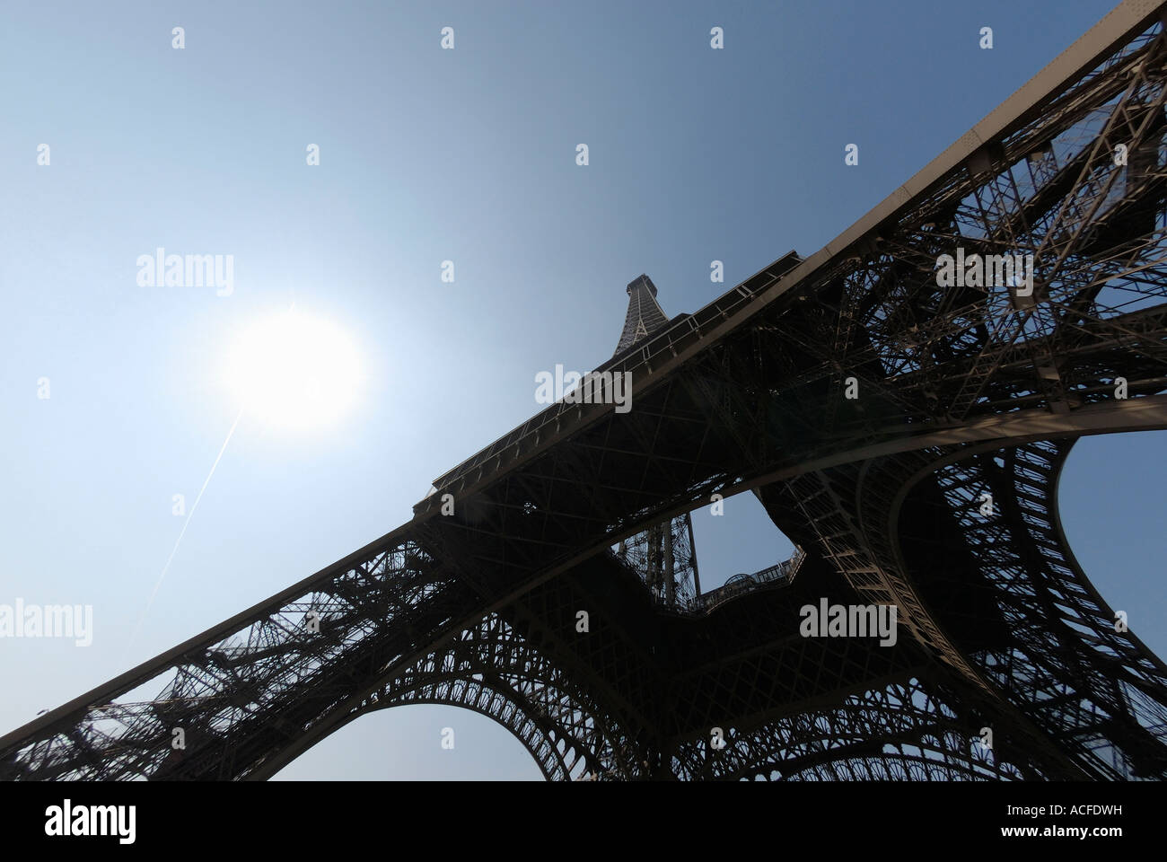 La Torre Eiffel a Parigi Foto Stock