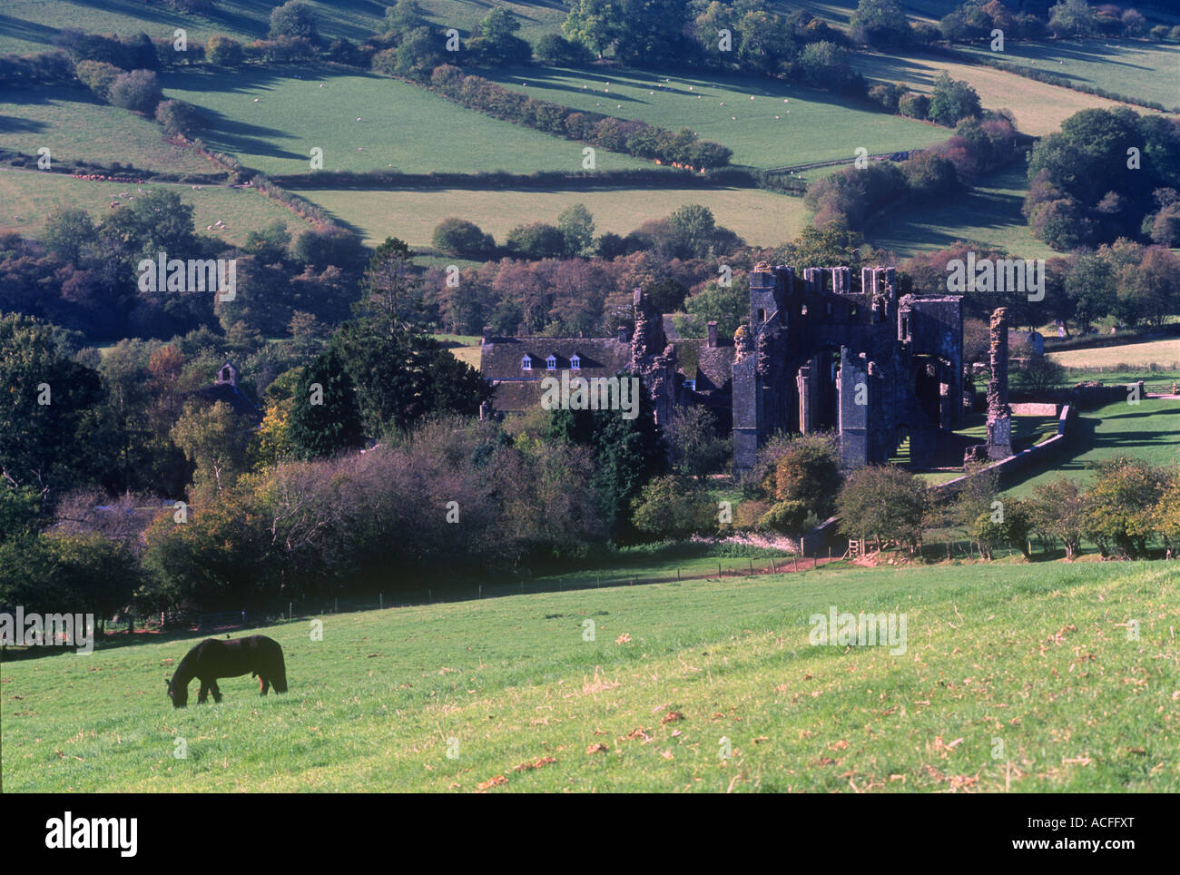 Gwent Vale of Ewyas Llanthony Priory Building Abbey Foto Stock