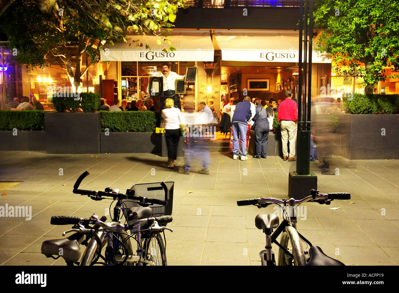 E ristorante Gusto Southbank Promenade Melbourne Victoria Australia Foto Stock