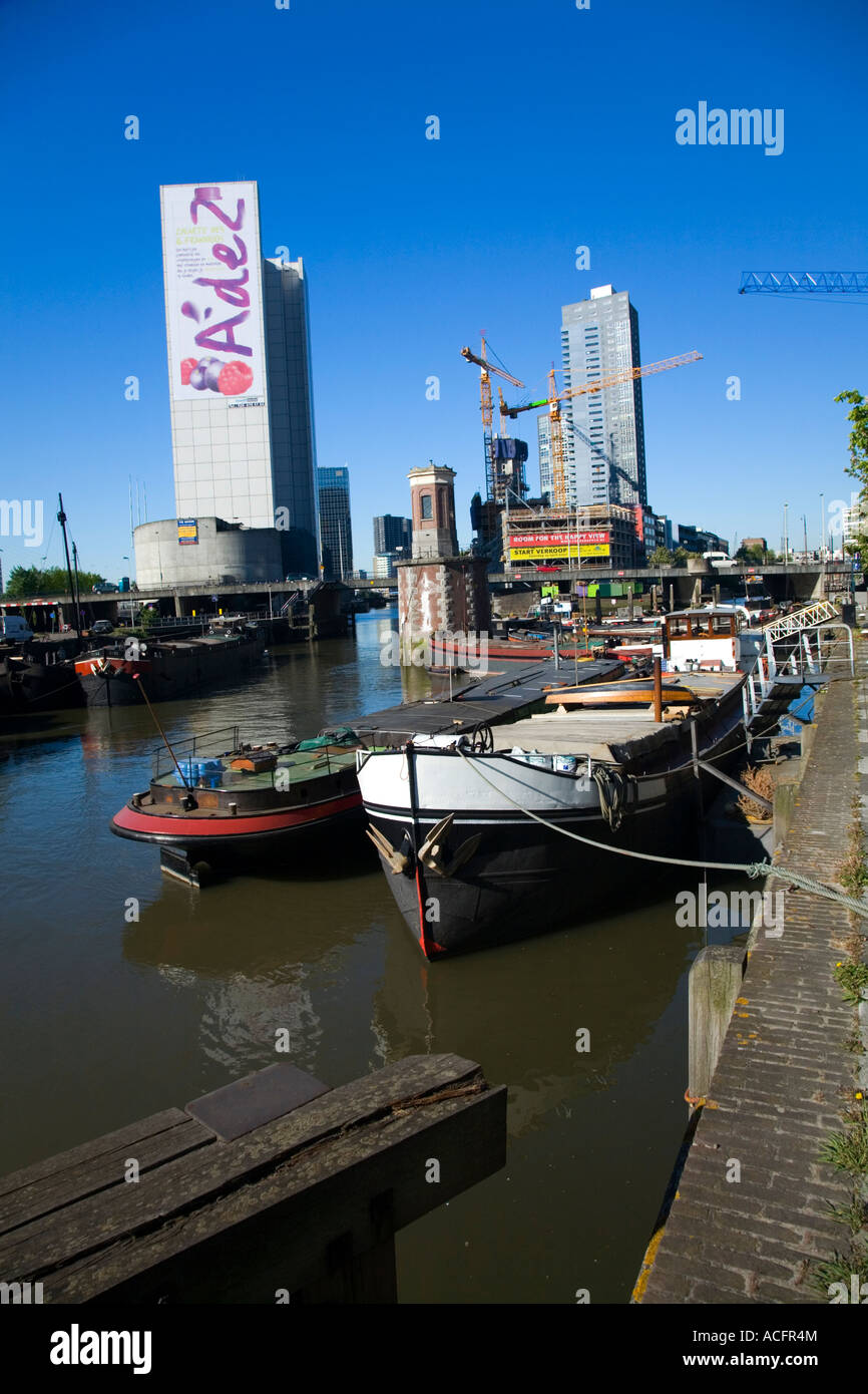 Rotterdam porto commerciale Holland, Europa Foto Stock