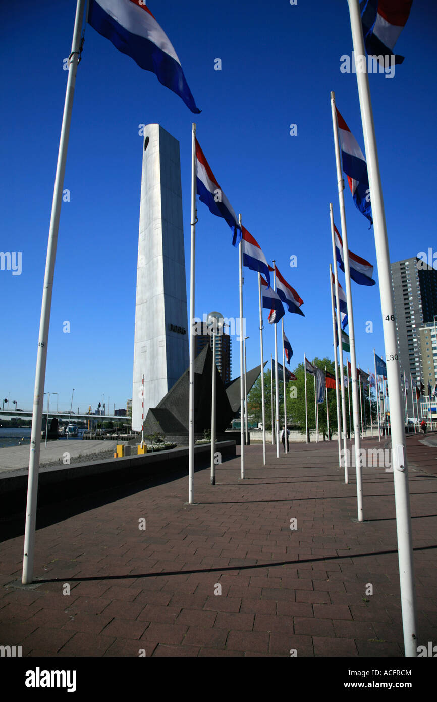 Monumento Seemans a Rotterdam, Olanda, Europa Foto Stock