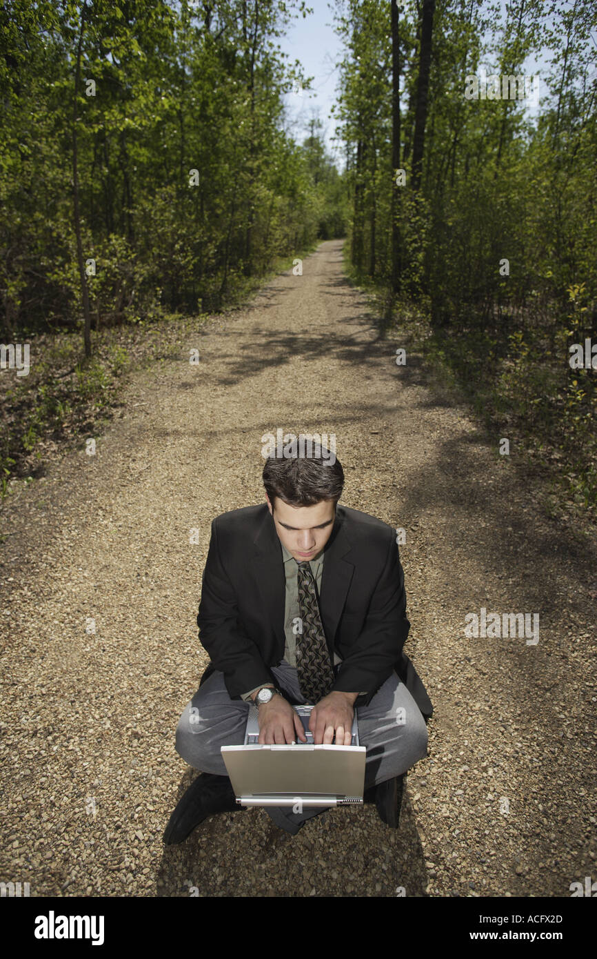 Lavorando di fuori Foto Stock