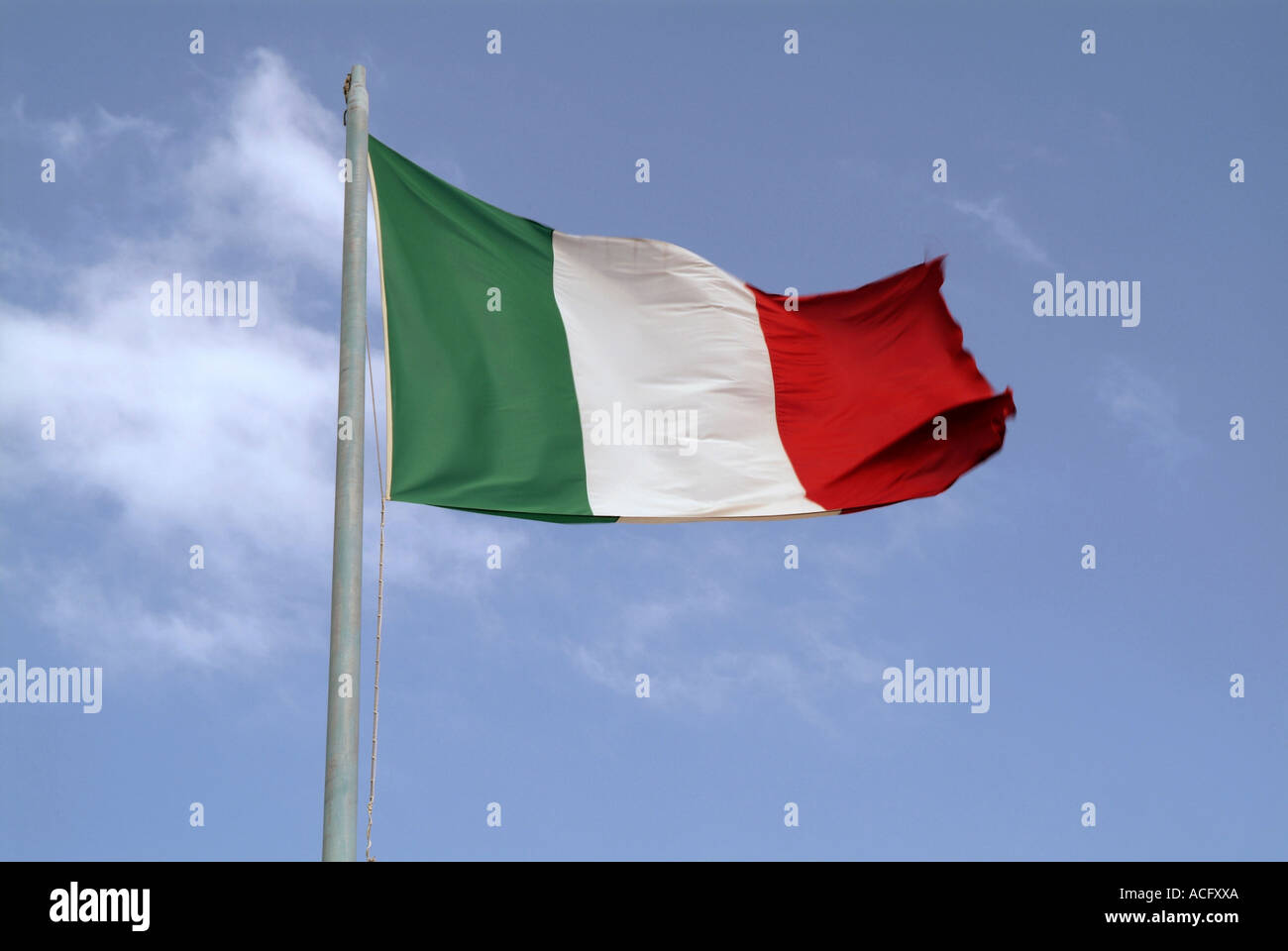 L'italiano, a bandiera tricolore, Italia, Foto Stock