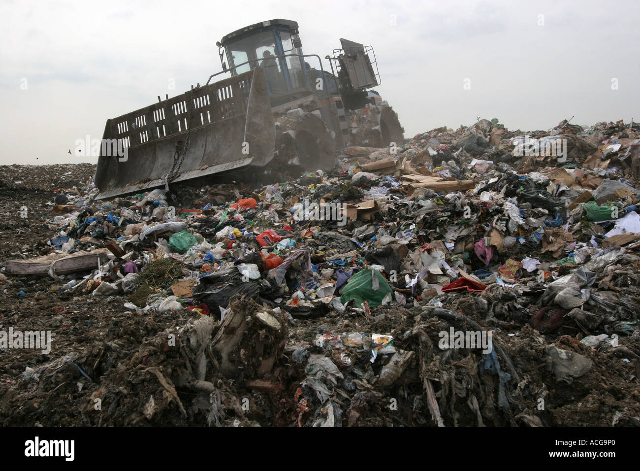 Beddington terreni agricoli a discarica, a sud di Londra. Foto Stock