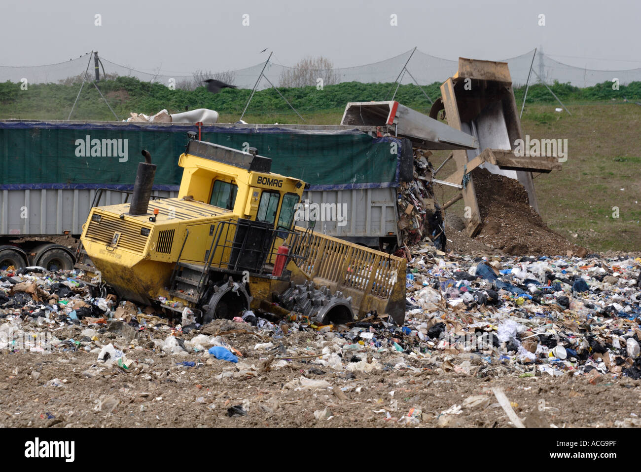 Beddington terreni agricoli a discarica, a sud di Londra. Foto Stock