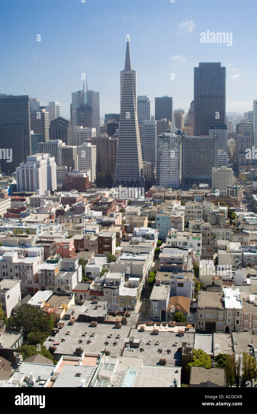 Il quartiere finanziario di San Francisco, California, Stati Uniti d'America Foto Stock