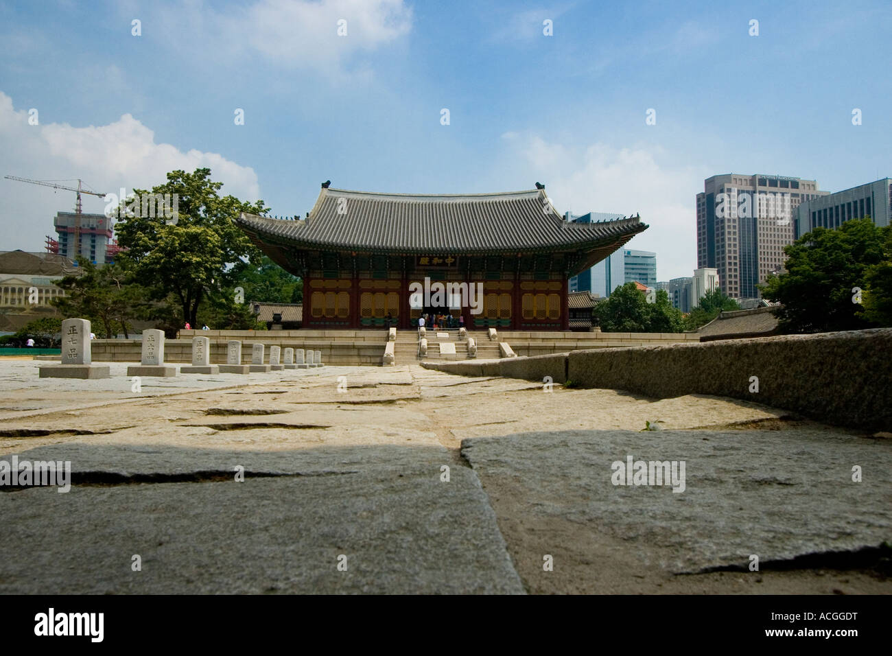 Junghwajeon all'interno di Palazzo Deoksugung Seoul COREA DEL SUD Foto Stock