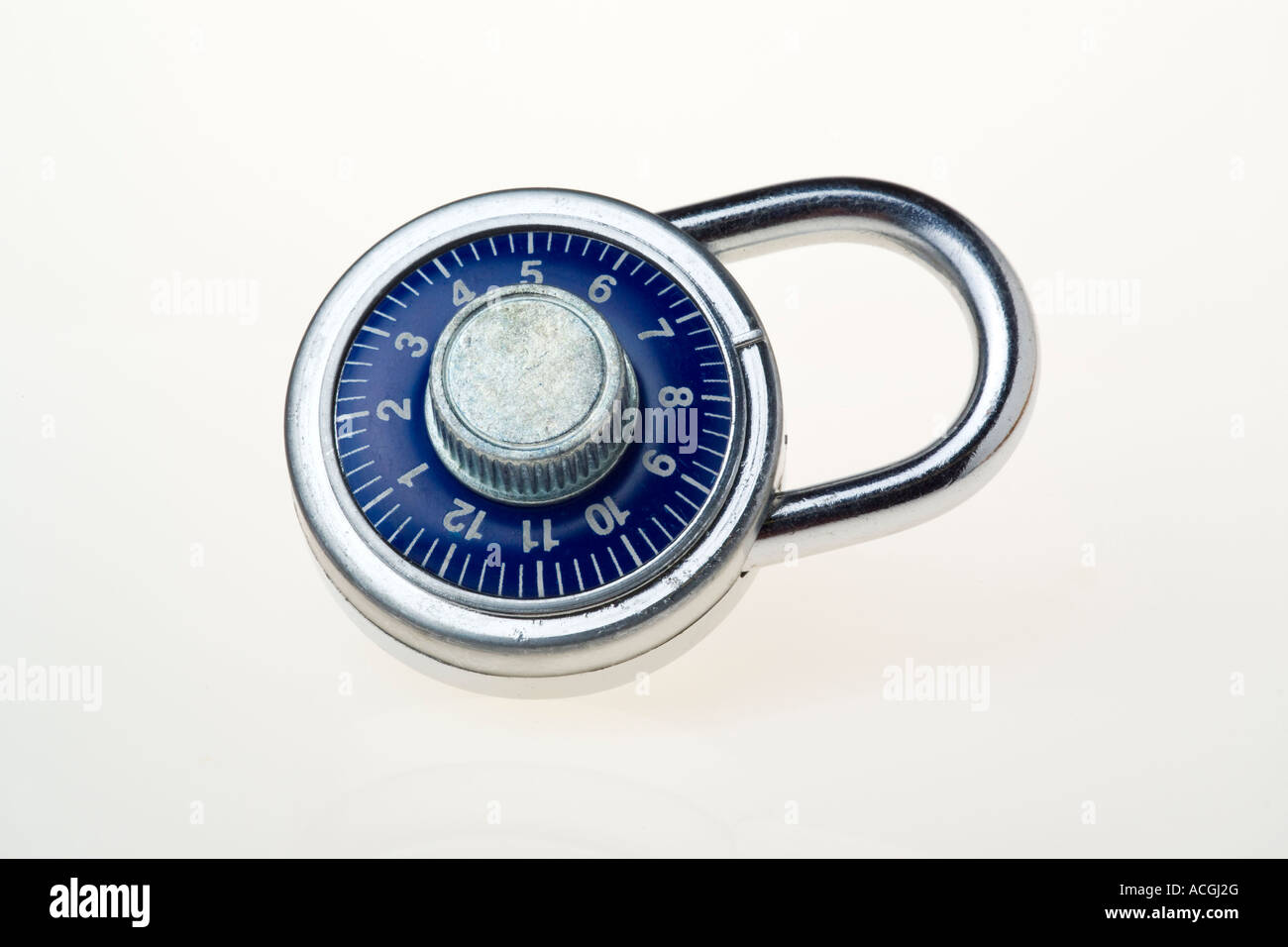 Semplice combinazione rotante numero lucchetto Foto Stock