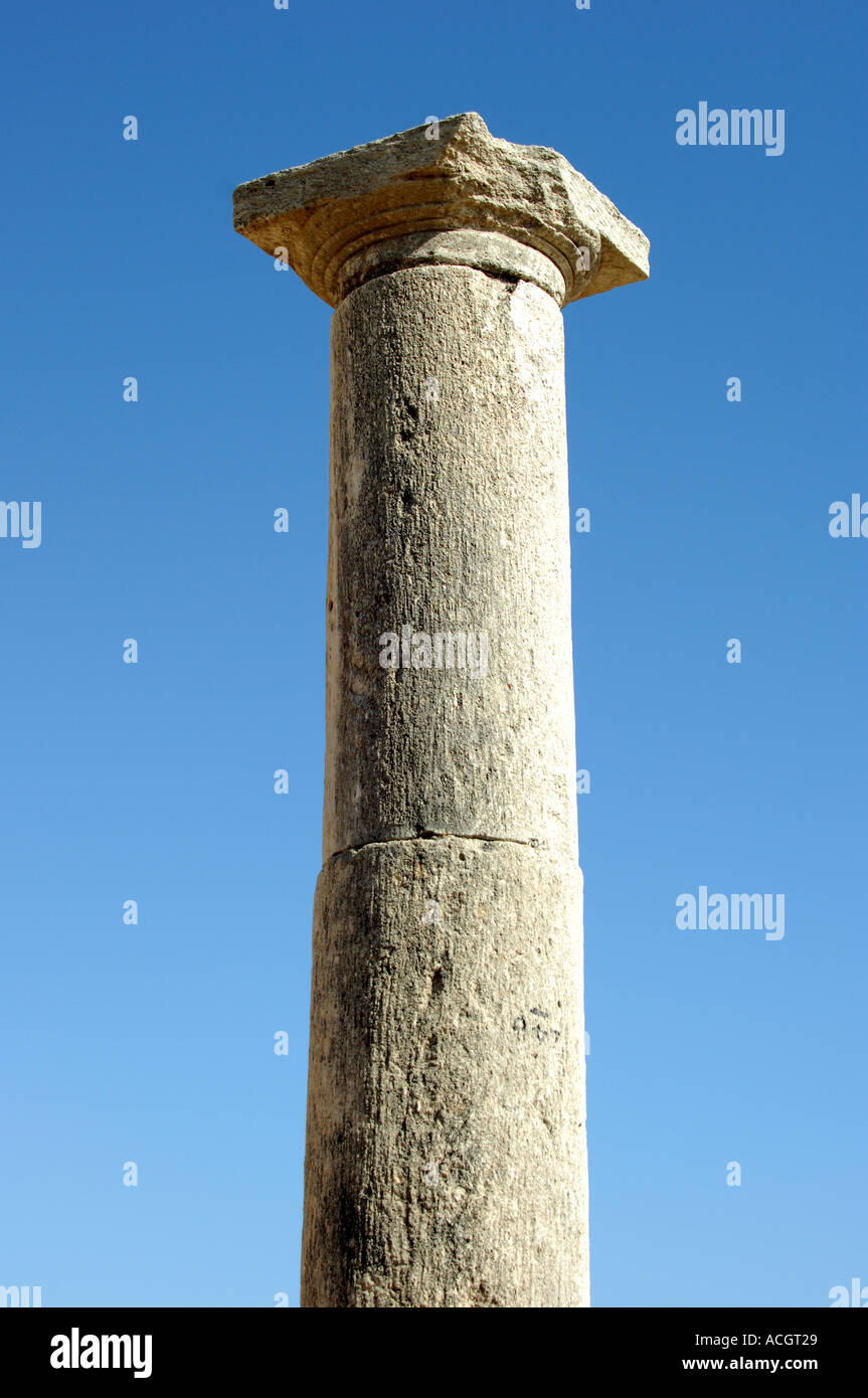 Pilastro presso il Tempio di Apollo Foto Stock