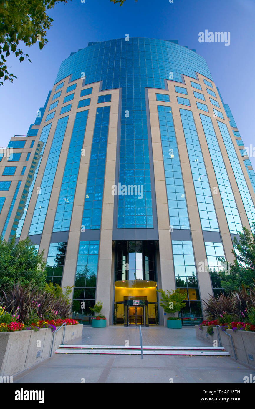 L'America West Bank Building, centro di Sacramento, California. Foto Stock