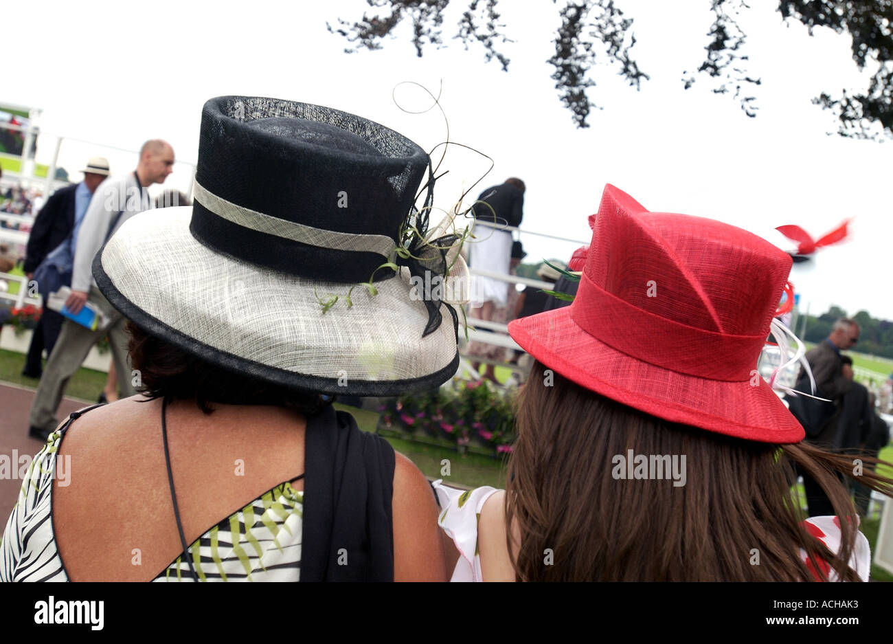 Onorevoli giorno cappelli (2) - York Racecourse Foto Stock