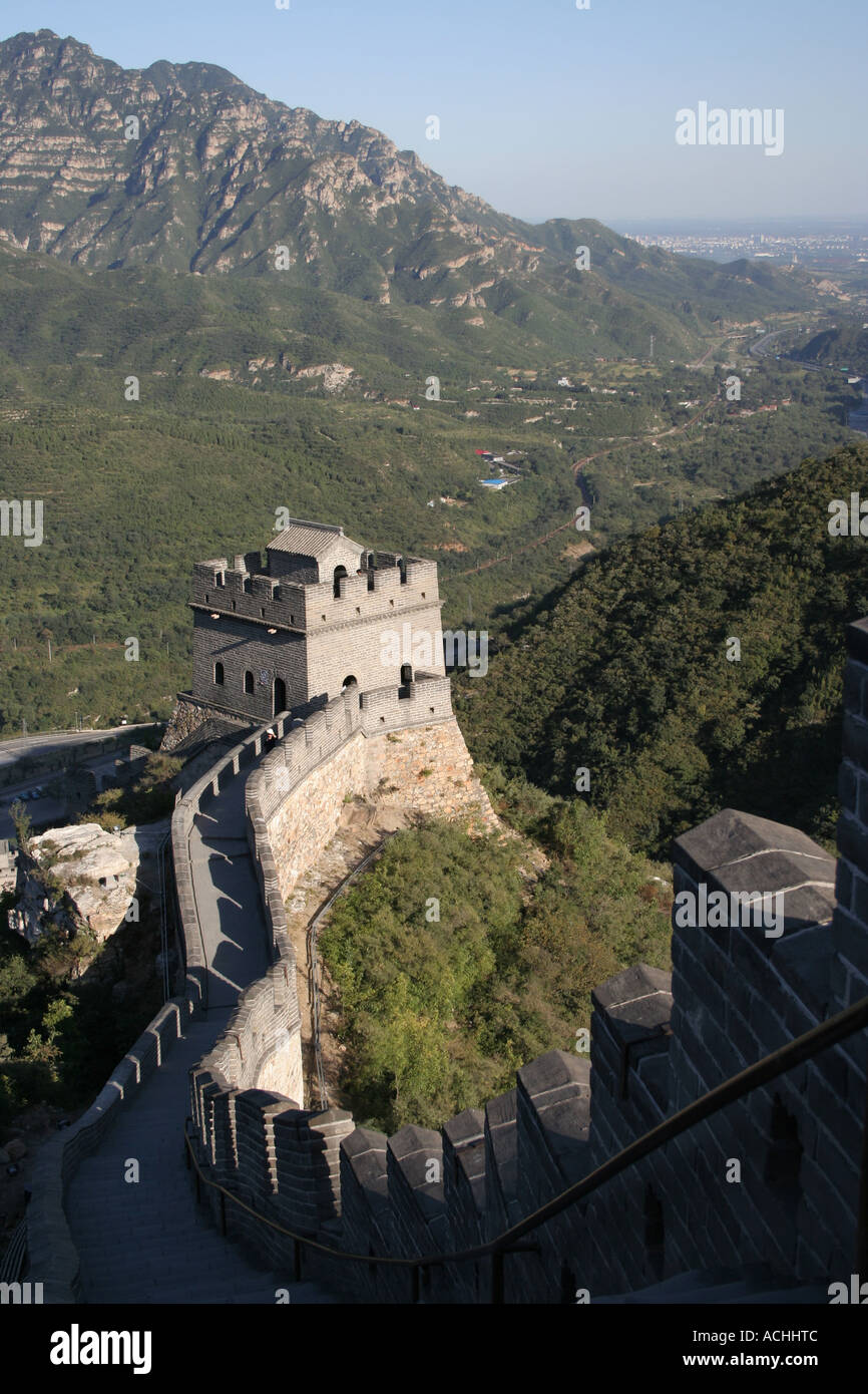 La Grande Muraglia della Cina. Foto Stock