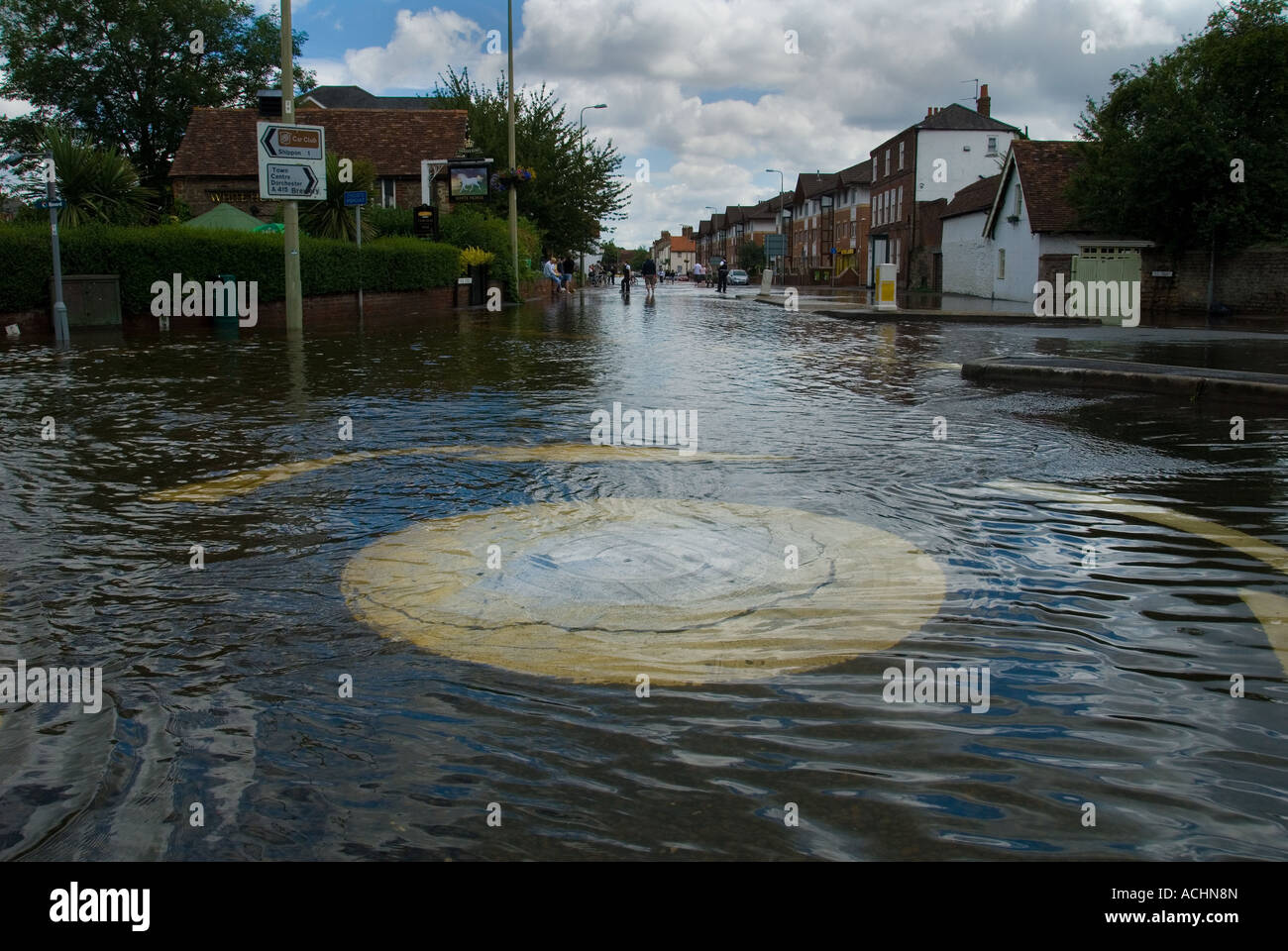 In un invaso Bivio Abingdon Oxfordshire Foto Stock