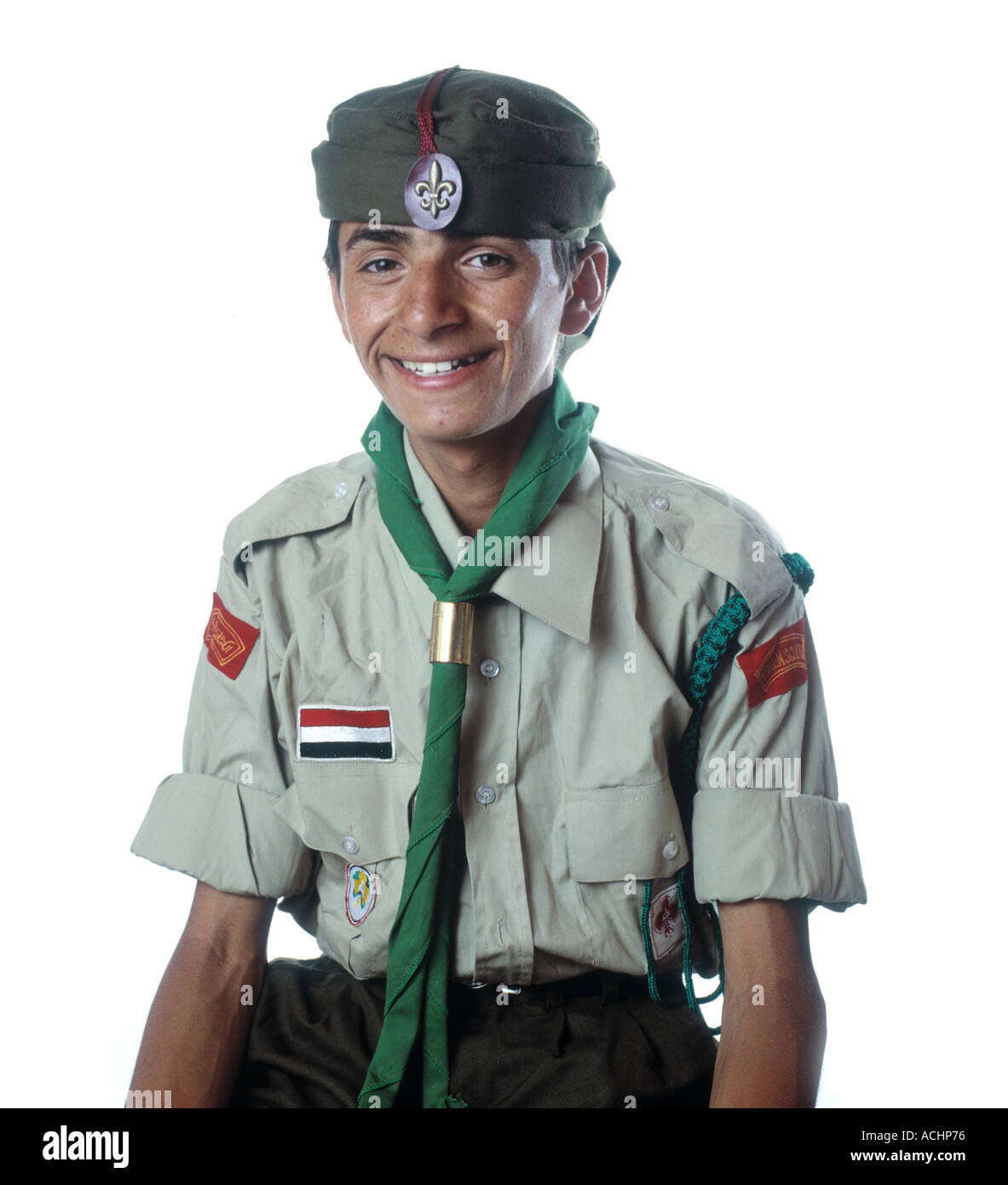 Yemen Sami el Zoyeiry al ventesimo World Scout Jamboree Sattahip Thailandia Foto Stock