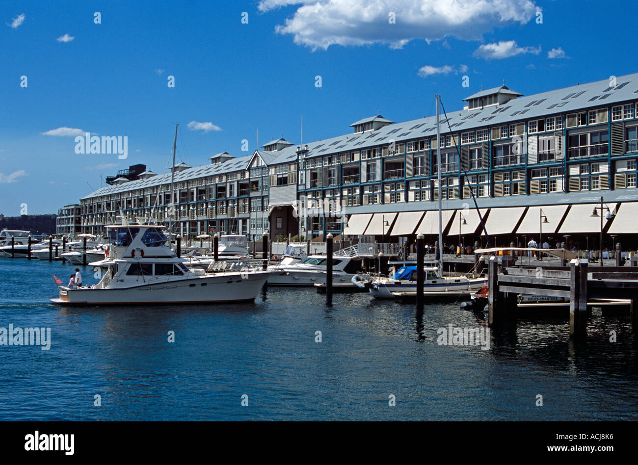 Dito Wharf, Woolloomooloo Bay, Sydney, Nuovo Galles del Sud, Australia Foto Stock