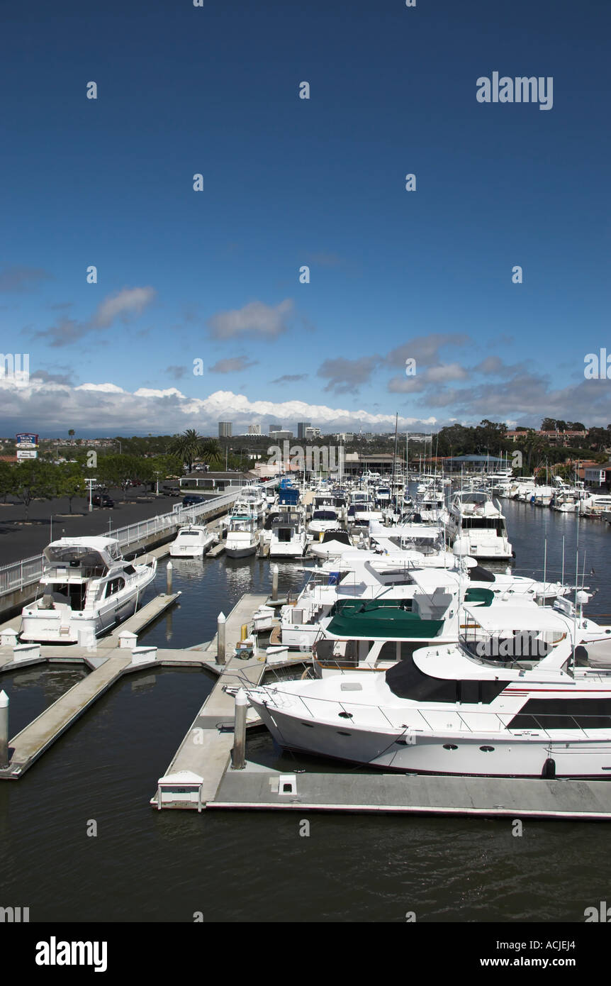 Balboa marina, Newport Beach, California, Stati Uniti d'America Foto Stock