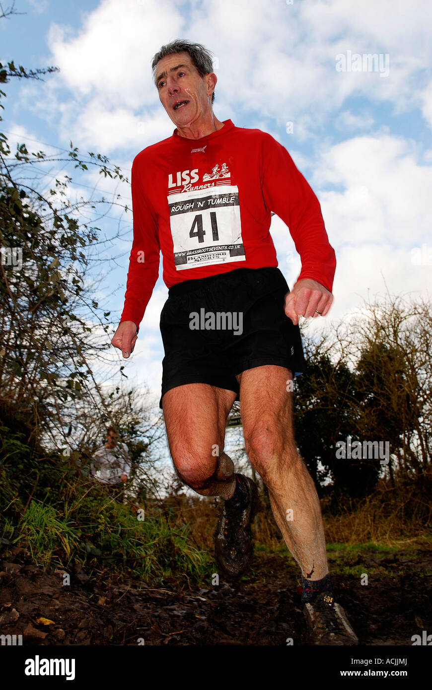 Pic martin phelps 14 01 07 pewsey milton lilbourne cross country a funzionare in modo irregolare e capovolto Foto Stock