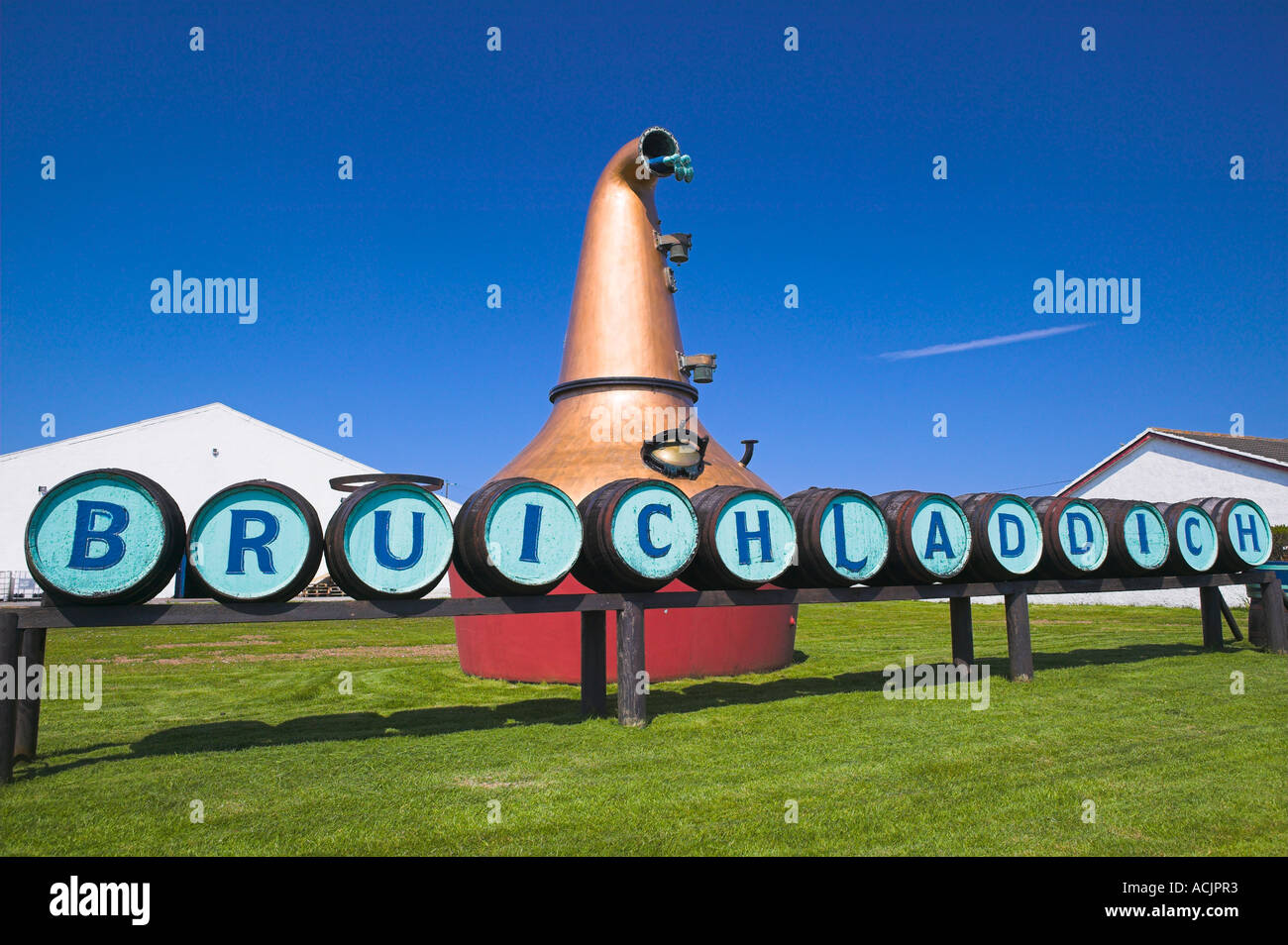 La Distilleria Bruichladdich, isola di Islay, Argyll and Bute, Scozia Foto Stock