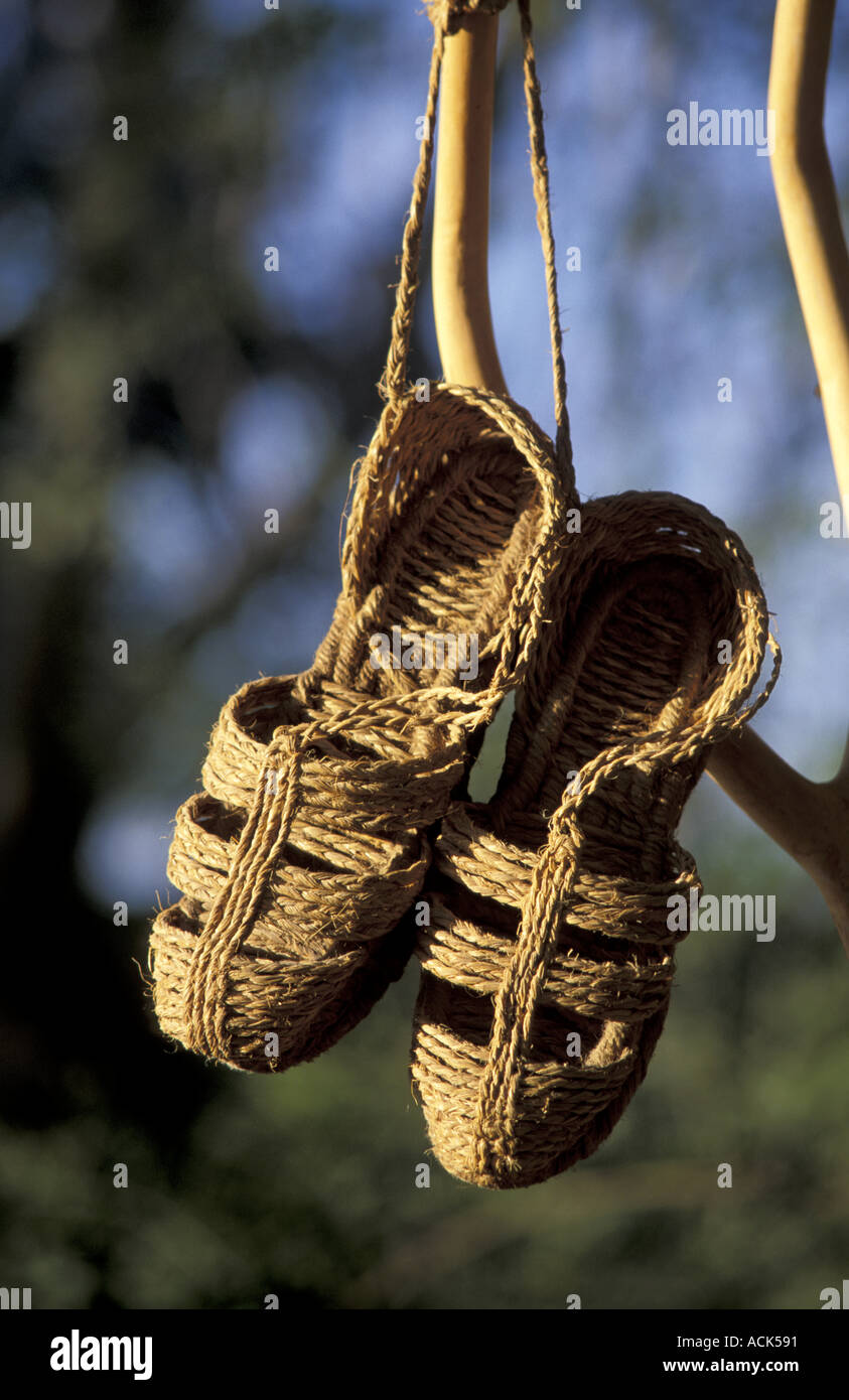 Espardenas tradizionali scarpe di corda realizzato a partire da fibre  vegetali Spagna Foto stock - Alamy