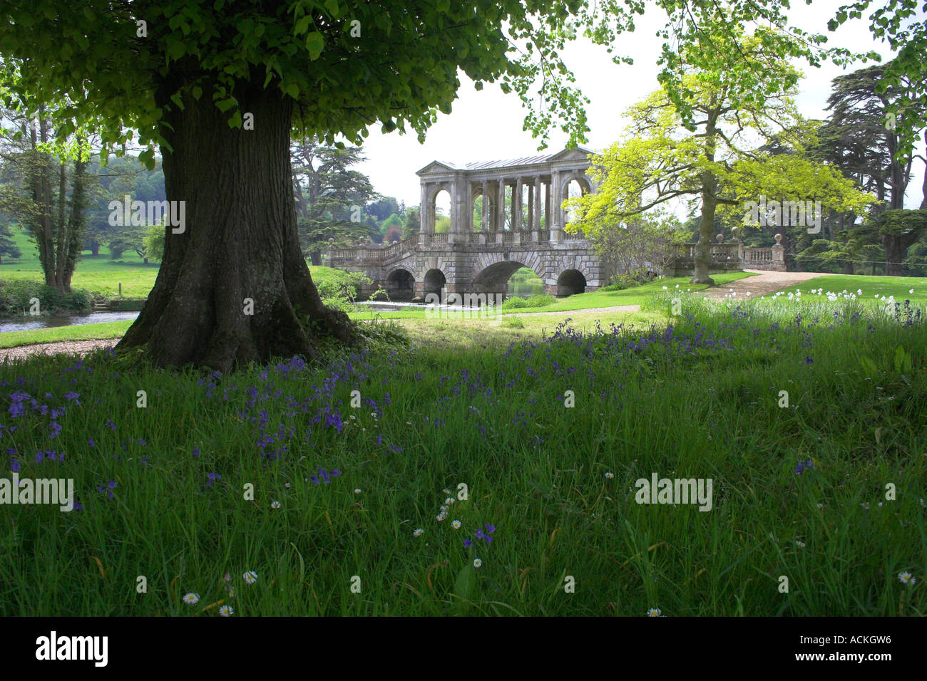 Ponte palladiane in motivi di Wilton House Salisbury Wiltshire dai produttori di tappeti England Regno Unito Foto Stock
