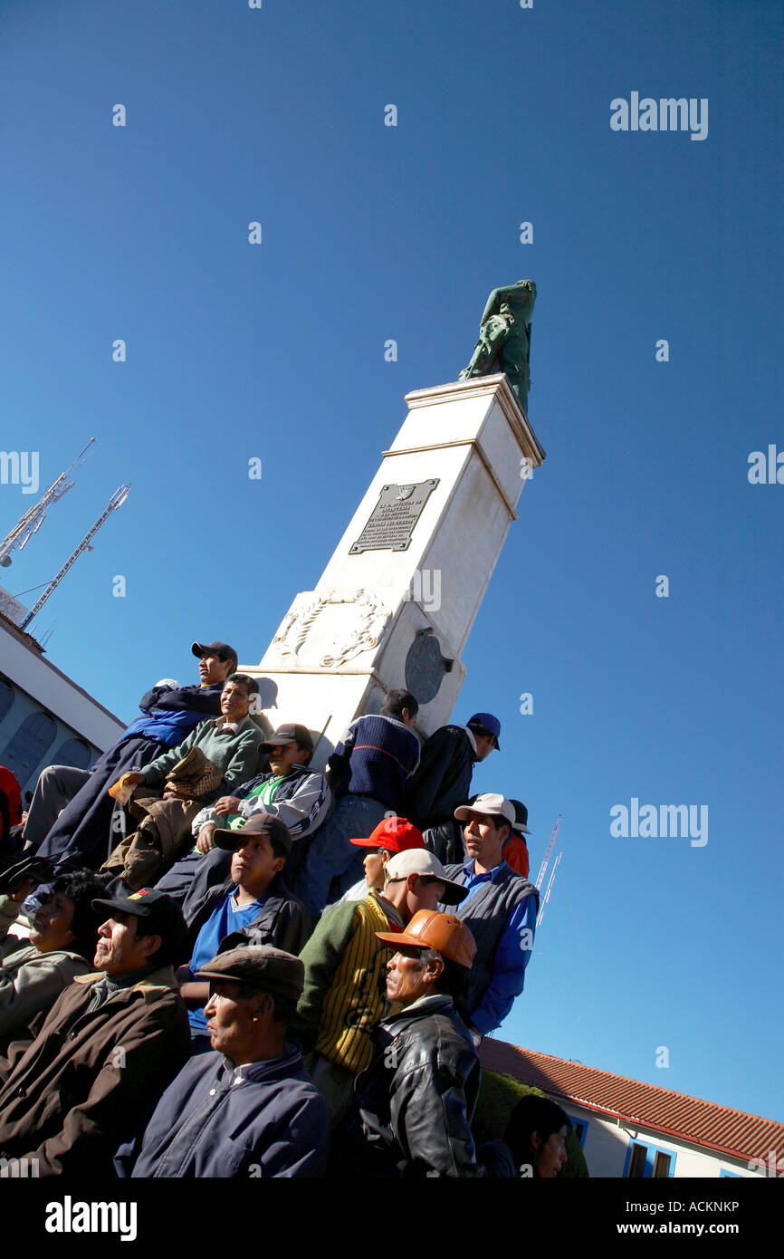 Presidente Alan campagna elettorale, Puno, Perù Foto Stock