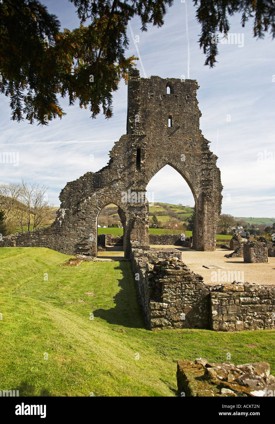 Talley Abbey, (Abaty Talyllychau) vicino a Llandeilo, Carmarthenshire, Wales, Regno Unito Foto Stock