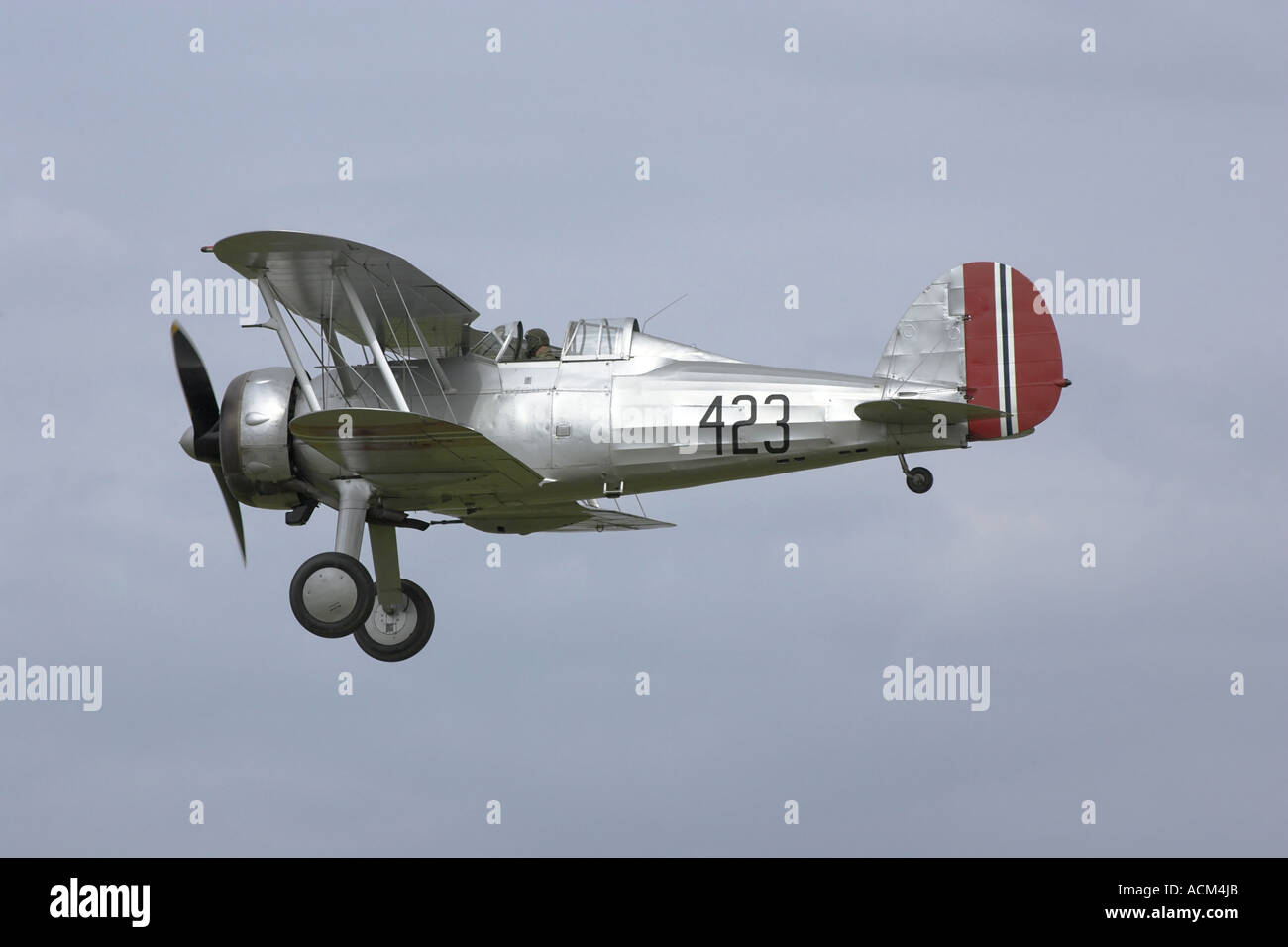 Gloster Gladiator 1935 RAF fighter biplano Foto Stock