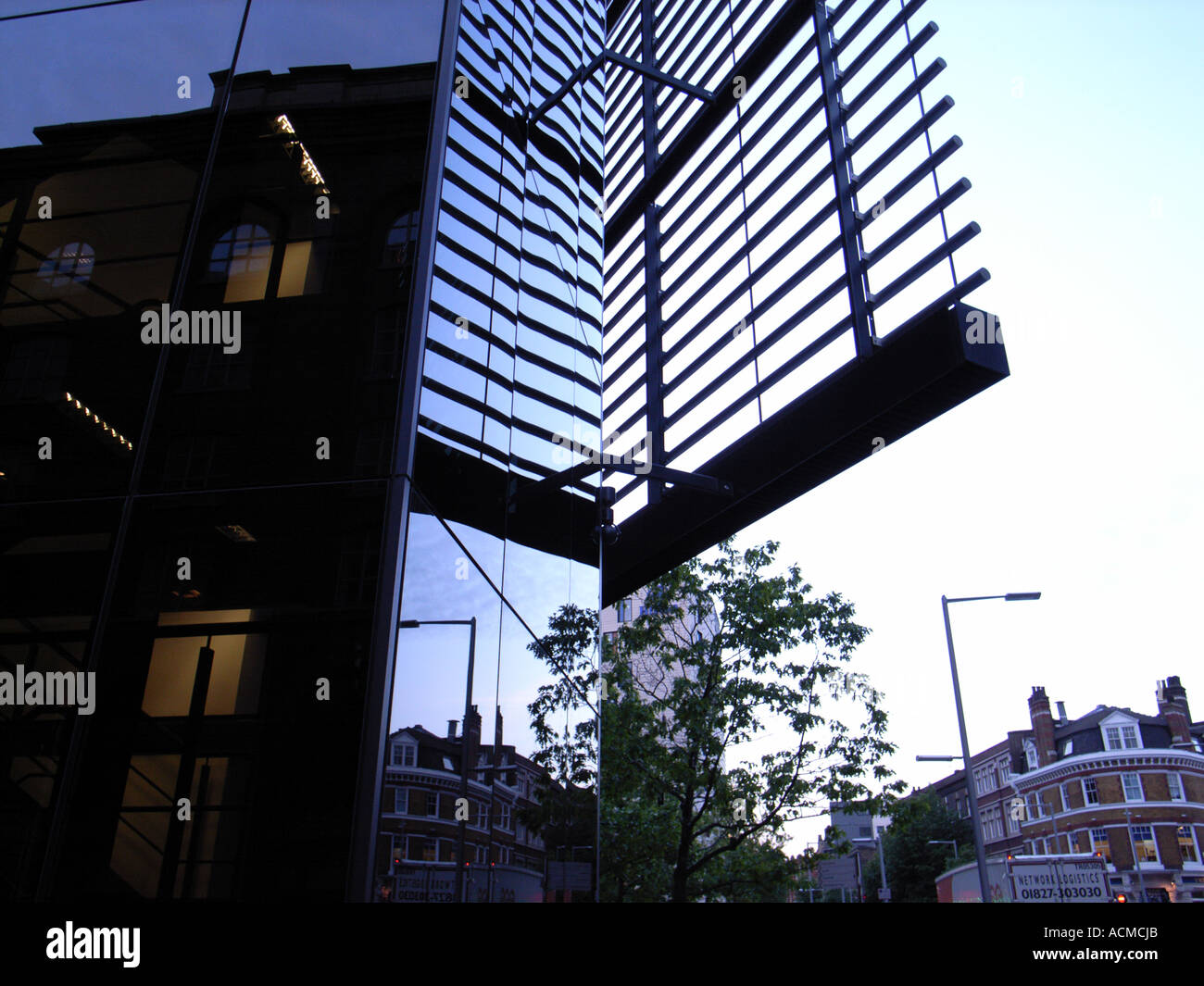 Londra edifici di architettura moderna dettaglio Foto Stock