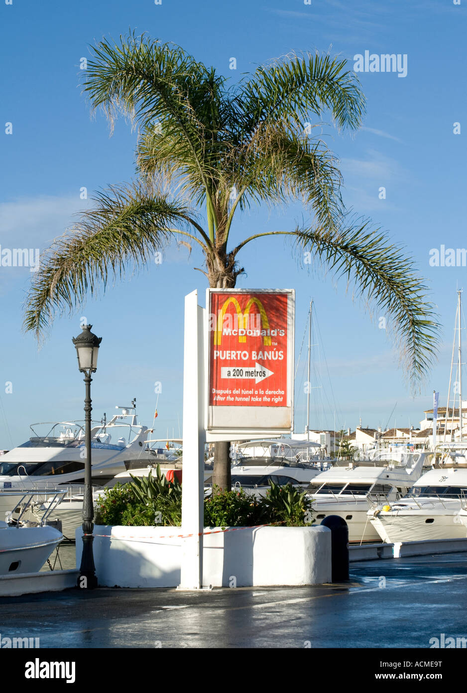 Porto turistico di Puerto Banus, Marbella, Andalusia, UE Foto Stock