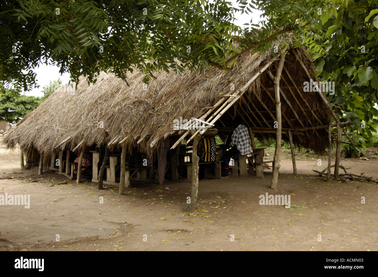 Edificio scolastico Akame Togo Africa occidentale Foto Stock