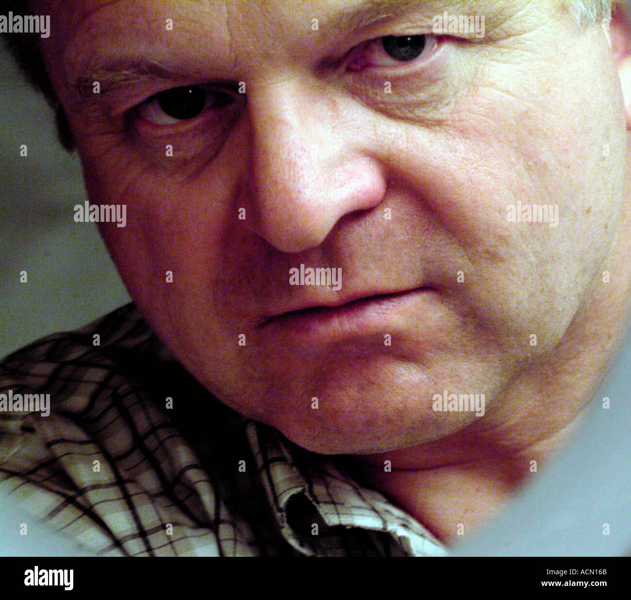 uomo invecchiato centrale Foto Stock