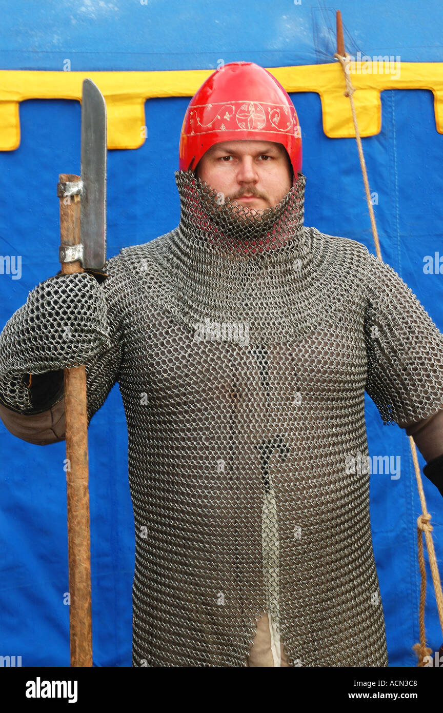 Piede medievale soldato dsc 1331 Foto Stock
