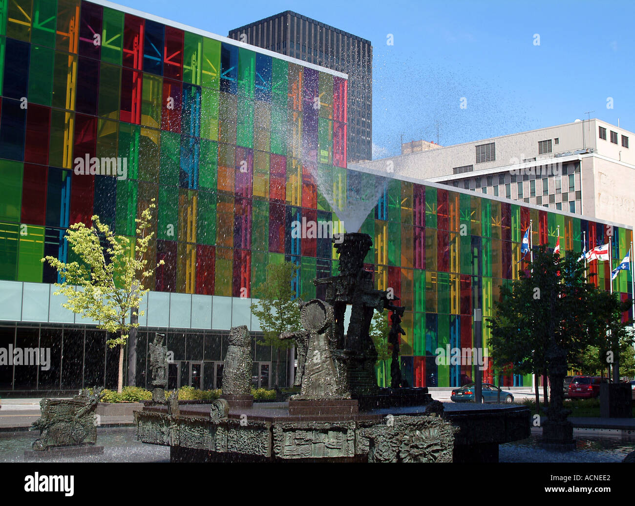 Montreal centro congressi Palais des Congres di Montreal Provincia di Québec Canada Foto Stock