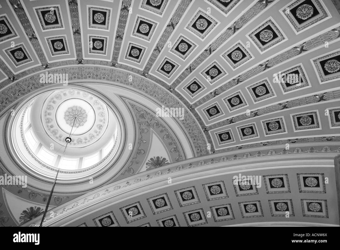 Il soffitto del vecchio Senato dentro gli Stati Uniti Campidoglio di Washington, Stati Uniti d'America. Foto Stock