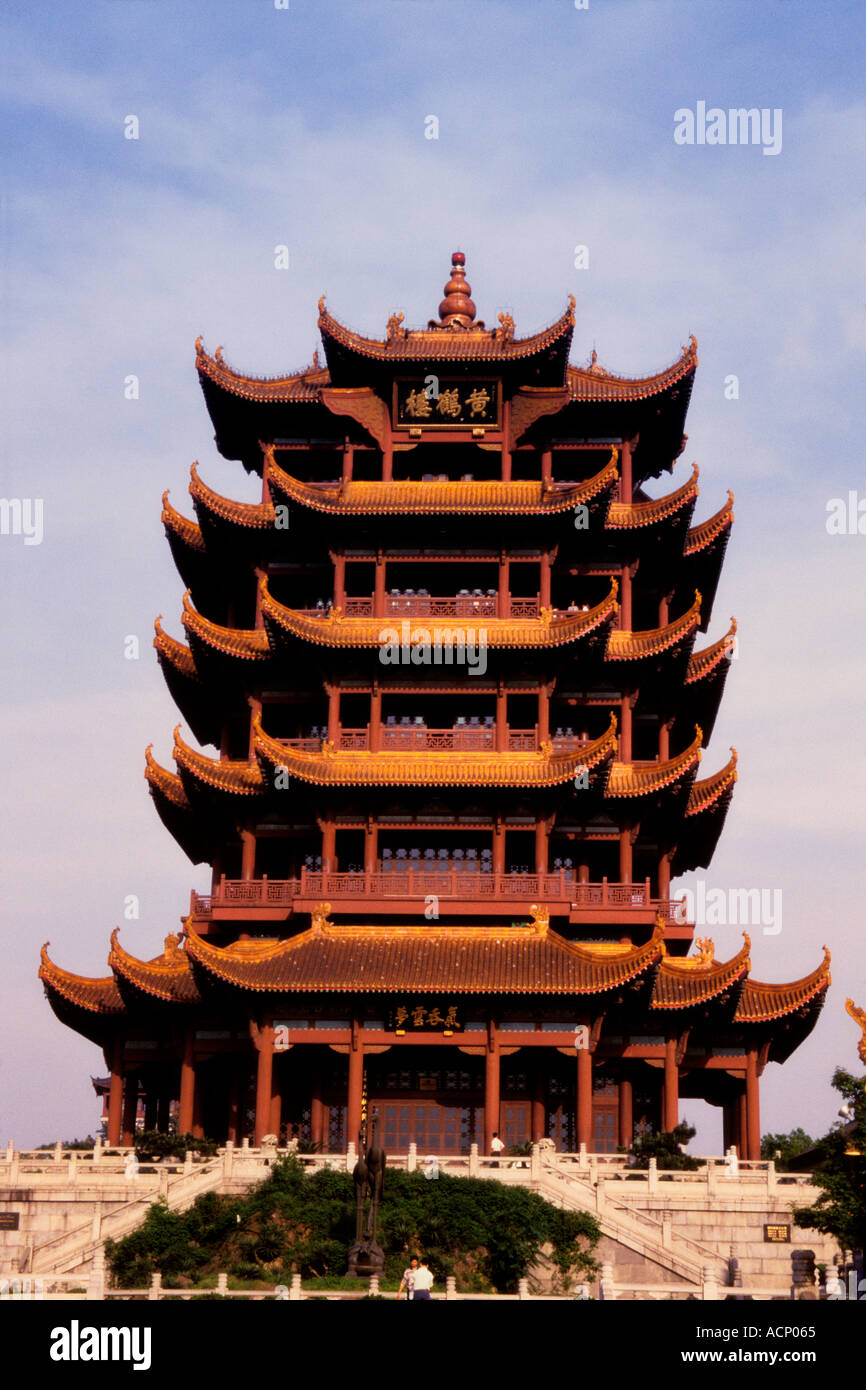 Yellow Crane Camera Huang egli Lou Wuhan Provincia di Hubei Cina Foto Stock