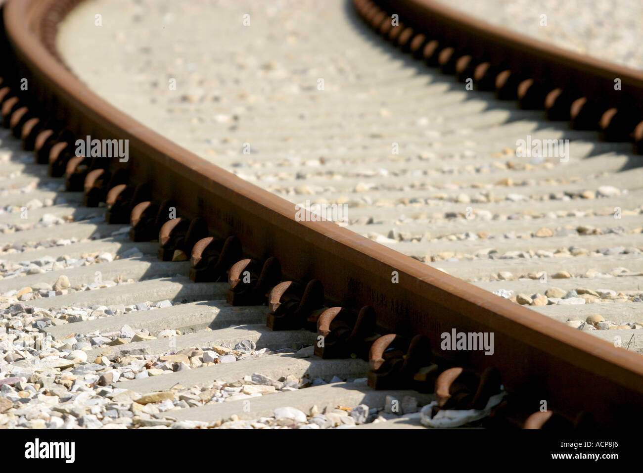 Piste del treno Foto Stock