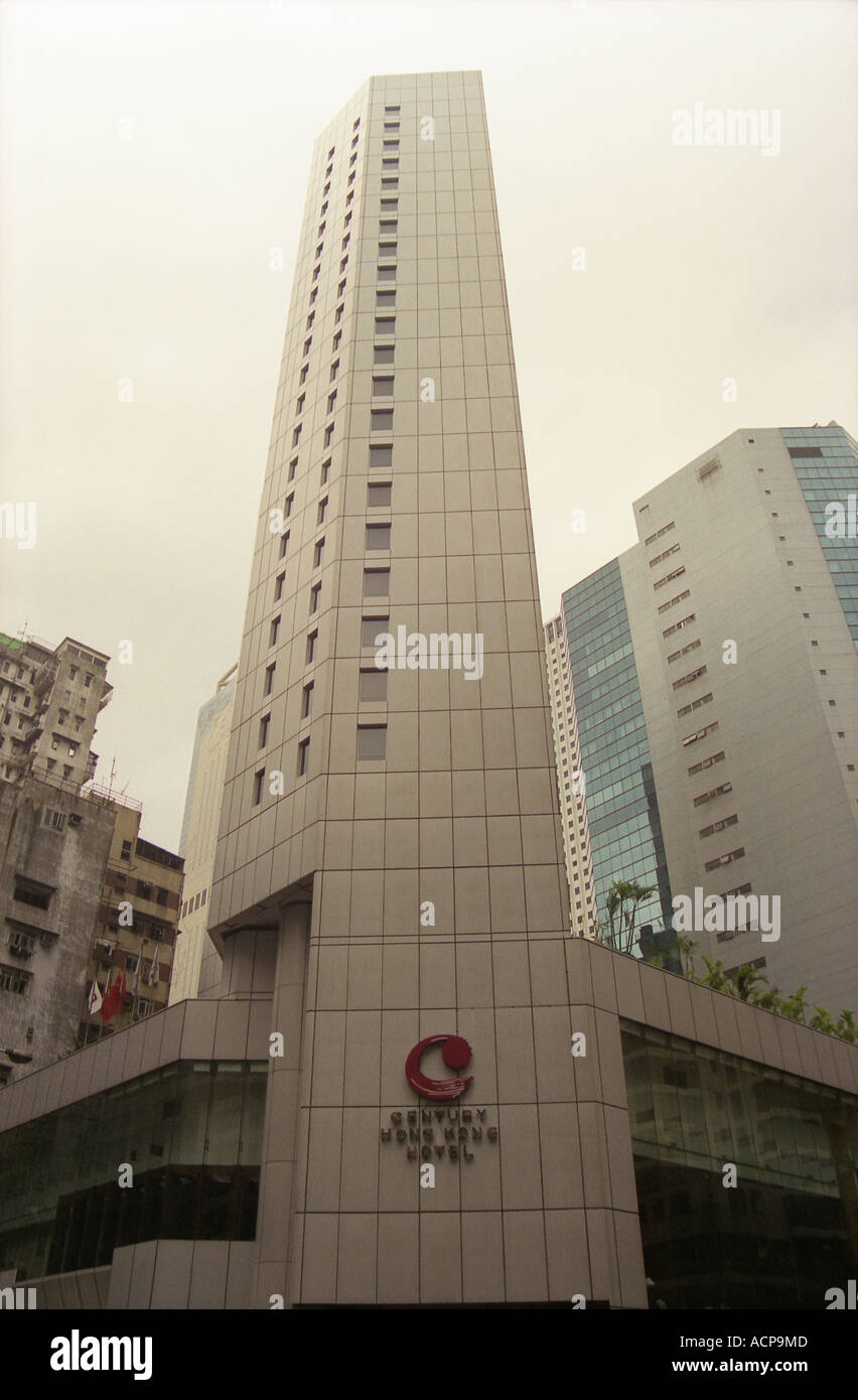 Il Century Hotel tra Jaffe road e Lockhart Road a Hong Kong Foto Stock