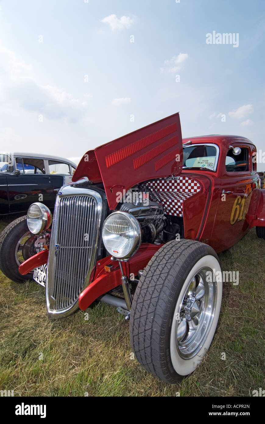 Bottrop Kustom Kulture 2007 Hot Rods Kustoms incrociatori di arte presso l'aerodromo di Bottrop Kirchhellen Foto Stock