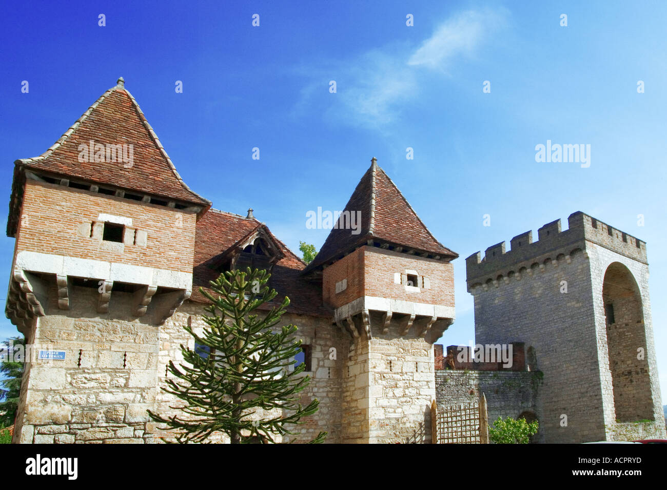 Barbacane - Saint Jean Tower - Cahors - Lot - Francia Foto Stock
